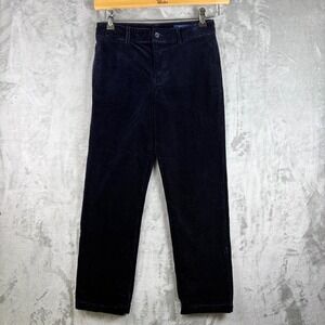 NWT Polo Ralph Lauren Boys Corduroy Stretch Pants Navy Blue Size 14 Preppy